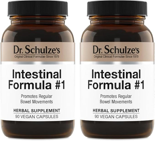 Dr. Schulze's Intestinal Formula #1 Colon Bowel Cleanse, 90 caps, 2 Count-StrideForce Fitness