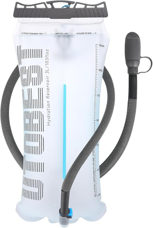 UTOBEST Hydration Bladder,TPU Water Bladder,Water Bladder for Hiking Backpack,BPA Free,Wide Opening,Leak-Proof,Water Reservoir for Hiking Cycling Camping Running-StrideForce Fitness