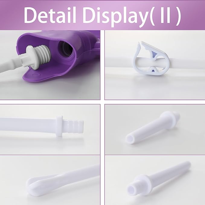 Coffee Enema Bag Kit, Douche Bag Combination Kit for Men and Women 5ft PVC Hose, 2L Capacity Water Colon Detox Cleanse Kit-StrideForce Fitness