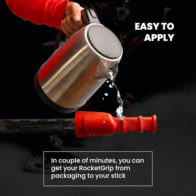 Hockey Stick Rubber Replacement Grip - Better Than Grip Tapes - Long Lasting Premium Quality Easy to Install Ice Hockey Sports Grip for Adults and Kids-StrideForce Fitness