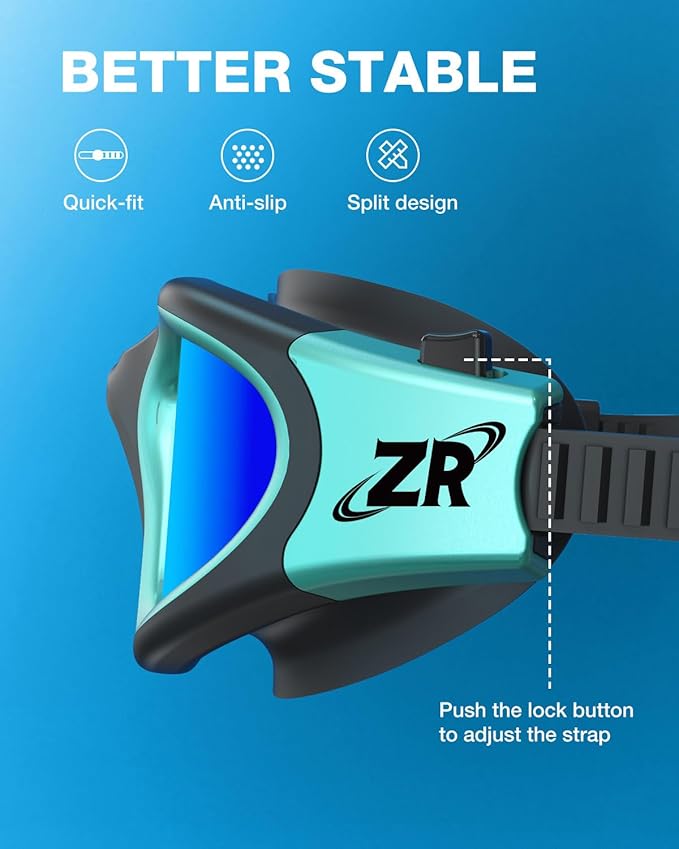 ZIONOR Swim Goggles, G1 MAX Polarized Anti-Fog Swimming Goggles for Men Women-StrideForce Fitness