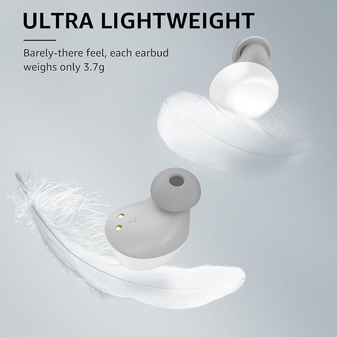 TOZO A1 Wireless Earbuds Bluetooth 5.3 Light Weight in Ear IPX5 Waterproof Headphones 2 Mic for AI Calls, Immersive Premium Sound Bass Headset with Charging Case, 32 Presets EQ Customization via App-StrideForce Fitness