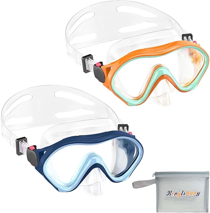 Kids Swim Goggles with Nose Cover -Diving Mask Leak-Proof Design for Boys Girls Ages 5-15 | Anti-Fog & UV Protection Swimming Glasses-StrideForce Fitness