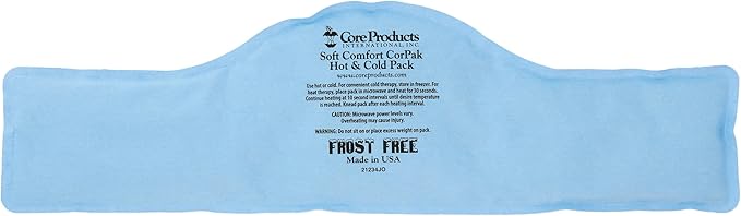 Core Products Soft Comfort CorPak – Reusable Hot & Cold Therapy Pack, Ice Pack for Injuries, No-Frost Compress for Muscle, Back & Joint Pain Relief – 6" x 20", Made in USA-StrideForce Fitness