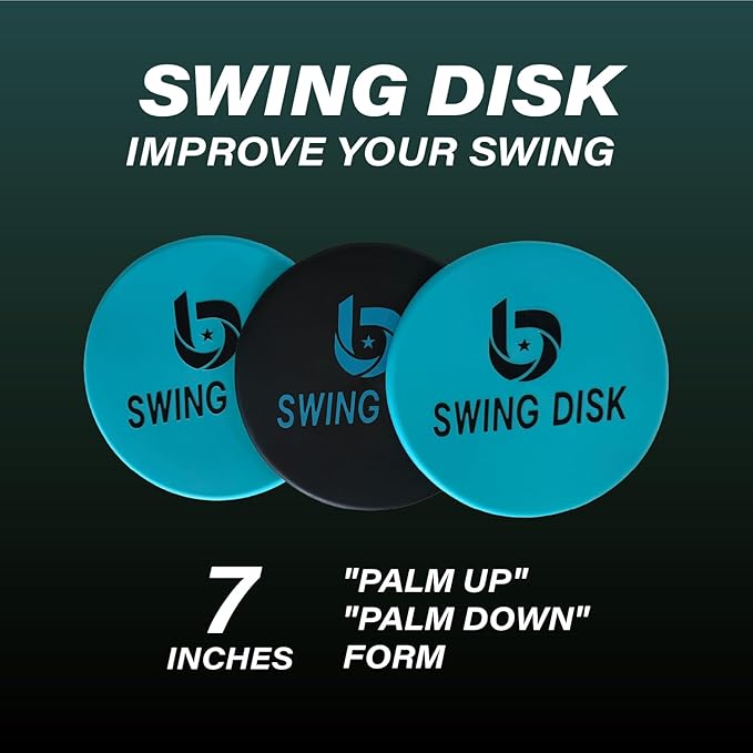 Swing Disk Baseball Swing Trainer, Baseball Hitting Trainer Disks for Improving Baseball Swing, Baseball Training Equipment to Analyze Swing and Improve Batting Mechanics-StrideForce Fitness
