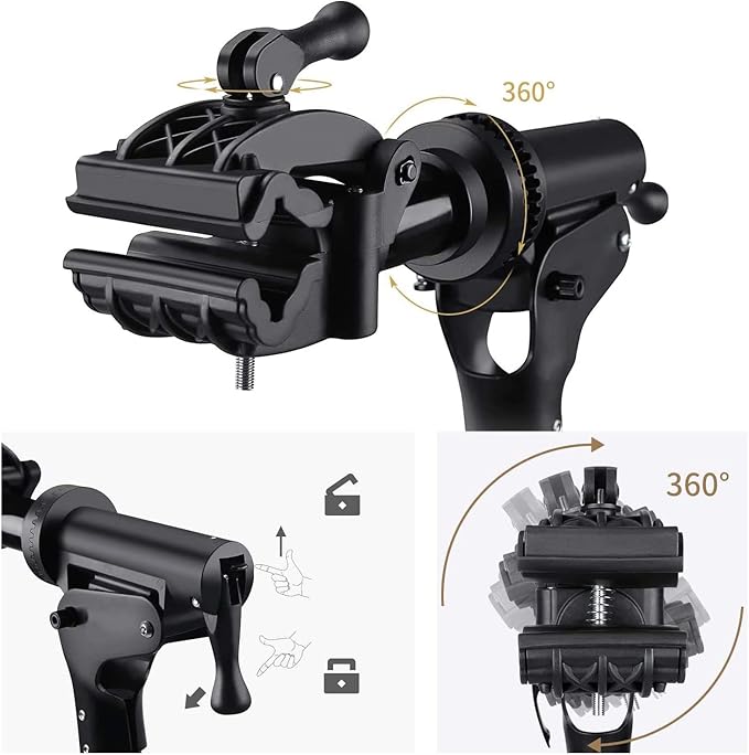 CXWXC Bike Repair Stand -Shop Home Bicycle Mechanic Maintenance Rack- Bike Workstands for Mountain Bike and Road Bike (D:Black Blue)-StrideForce Fitness