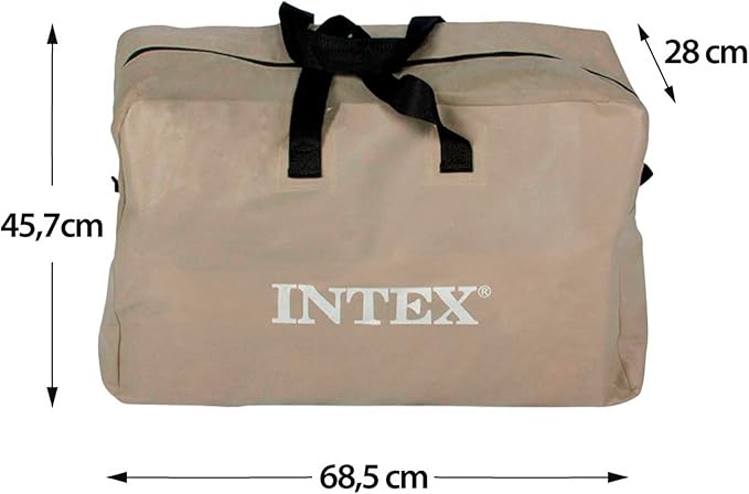 INTEX Challenger Inflatable Kayak Series: Includes Deluxe 86in Kayak Paddles and High-Output Pump – SuperStrong PVC – Adjustable Seat with Backrest – Removable Skeg – Cargo Storage Net-StrideForce Fitness