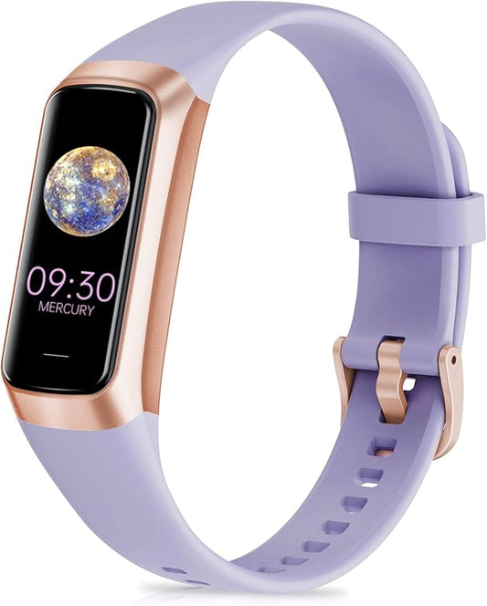 Fitness Tracker with Step Counter/Calories/Stopwatch Tracker,1.10''AMOLED Touch