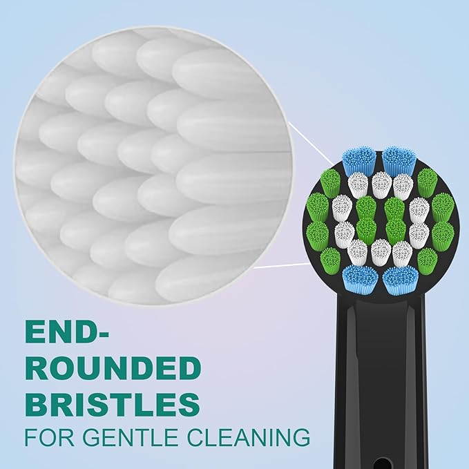 12PCS Gum Care Replacement Toothbrush Heads Compatible with Oral B Braun,Electric Toothbrush Heads Brush Heads Compatible with Oral B Pro 1000/1500/500,Smart,Vitality, Triumph Series