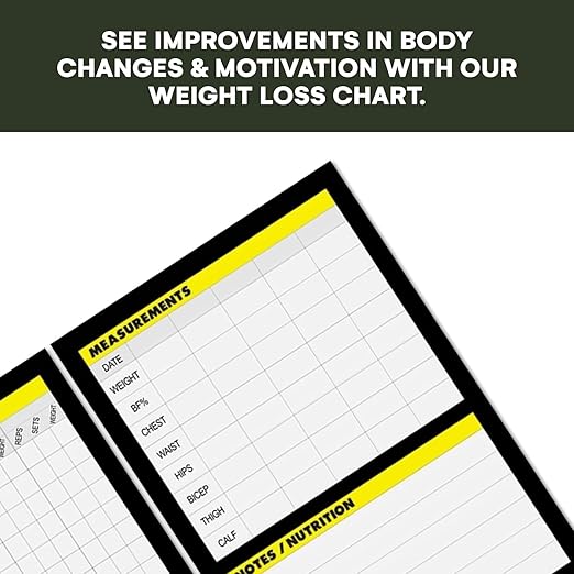 Dry Erase Workout Calendar Poster - Fitness Planner with To-Do List, Notes Section for Home Gym Tracking-StrideForce Fitness