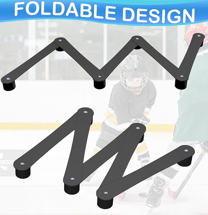 WIPHANY Hockey Stick Handling Training Aid Adjustable Hockey Stickhandling Trainer Suitable for On or Off Ice Lightweight Portable Hockey Training Aid for Improving Puck Control Dangler-StrideForce Fitness
