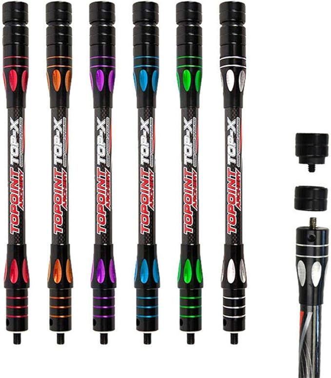 10 Inch 12 Inch 15 Inch Archery Bow Stabilizer Balance Bar Rod Side Rod Carbon Fiber Stabilizer Dampen Weight for Compound Bow Recurve Bow Accessory-StrideForce Fitness