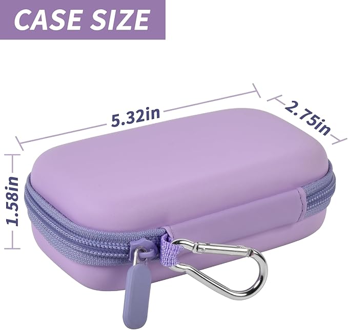 MP3 & MP4 Player Case for SOULCKER/G.G.Martinsen/Grtdhx/iPod Nano/Sandisk Music Player/Sony NW-A45 and Other Music Players with Bluetooth. Fit for Earbuds, USB Cable, Memory Card - Purple-StrideForce Fitness