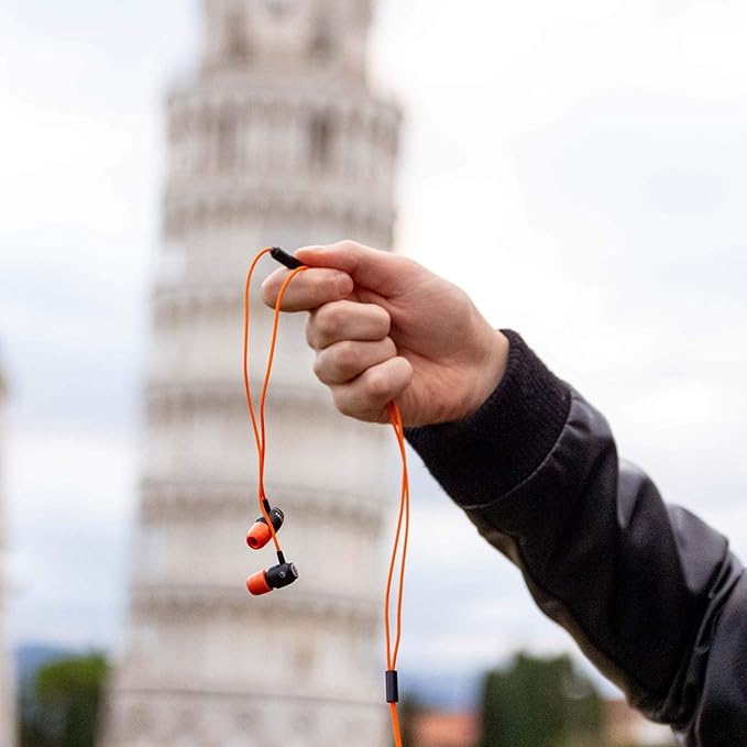 LUDOS Clamor USB C Headphones for iPhone 16 15 Pro Max Plus iPad Pro, 5 Years Warranty, USB-C Earbuds for Samsung Galaxy S24 S23 Ultra S22 S21 FE S20 A55 A54 A53, USB Type C Earphones - Orange-StrideForce Fitness