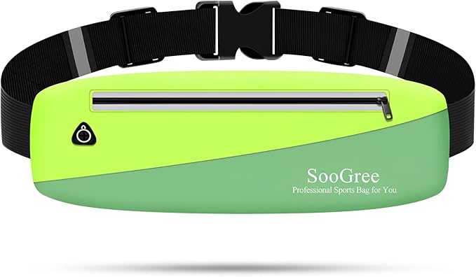 Slim Fanny Packs for Women Men,Waterproof Waist Pack with Reflective Strip Adjustable Strap,Running Belt for Sports Workout Cycling Hiking, Casual Hands-Free Wallets Phone Bag (Style 10)-StrideForce Fitness