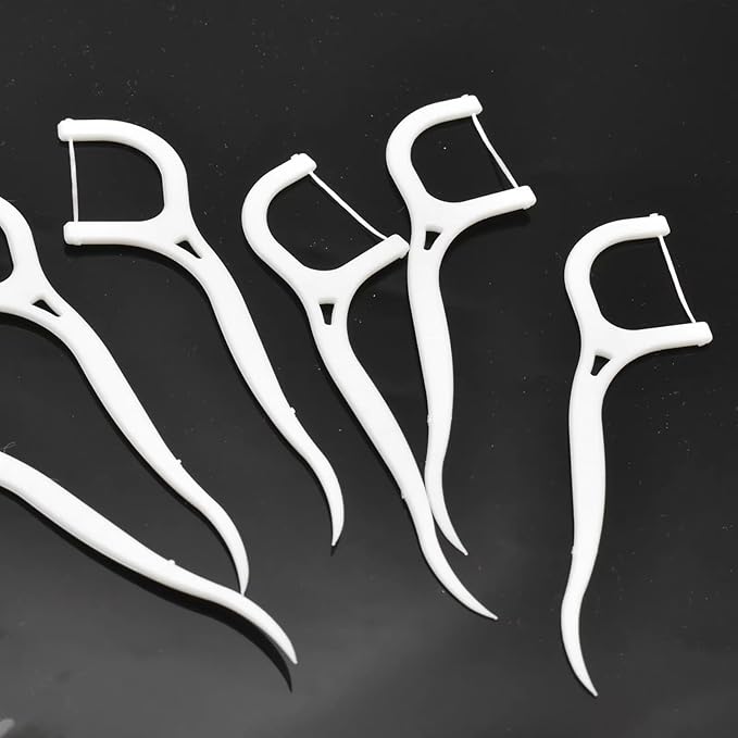 RZJZGZ 100Pcs Deep Clean Floss Cool Mint Floss Threaders for Braces