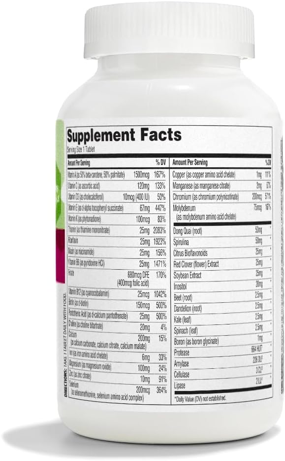 365 by Whole Foods Market, Women's One Daily Multivitamin Tablets, 180 Count-StrideForce Fitness