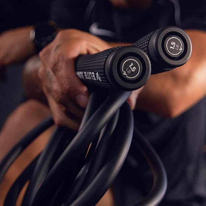 Muay Thai 3.0 Weighted Jump Rope for Men & Women - Professionally Designed for High-Intensity Training | MMA & Fitness - Full Body Workout Weighted Rope-StrideForce Fitness