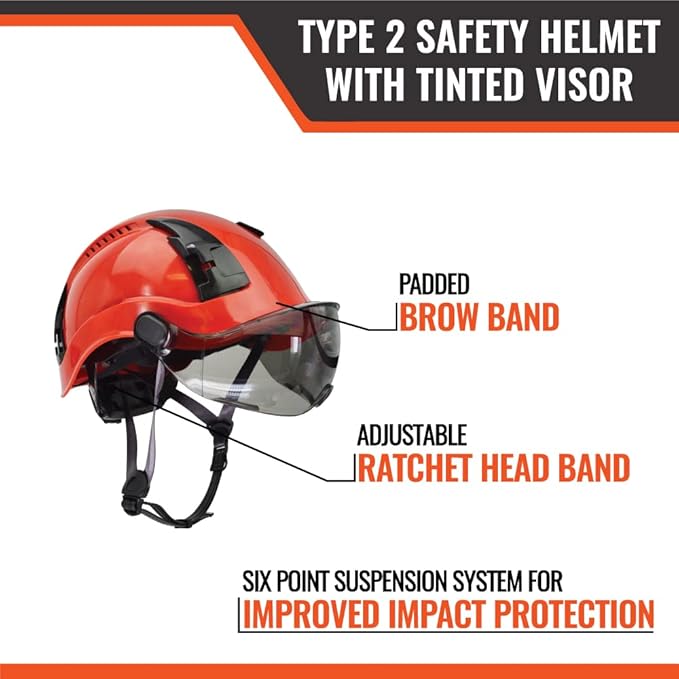 Malta Dynamics APEX Type 2 Safety Helmet – OSHA and ANSI Z89.1 Compliant Safety Hard Hats for Construction Workers and Vented Helmet for Head Protection-StrideForce Fitness