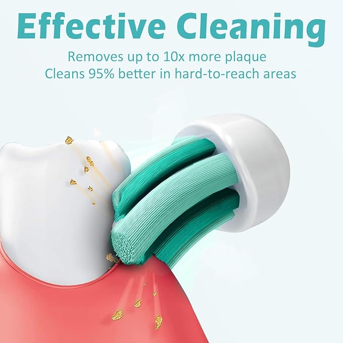 Replacement Toothbrush Heads for Philips Sonicare Click-on Electric Brushhead White 8 Pack