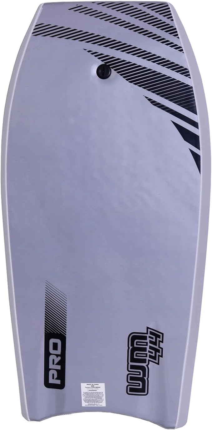 44 inch Body Board Ultimate Wavemaster Pro Bodyboard, Super EPS Core with Pro Quality Wrist Leash-StrideForce Fitness