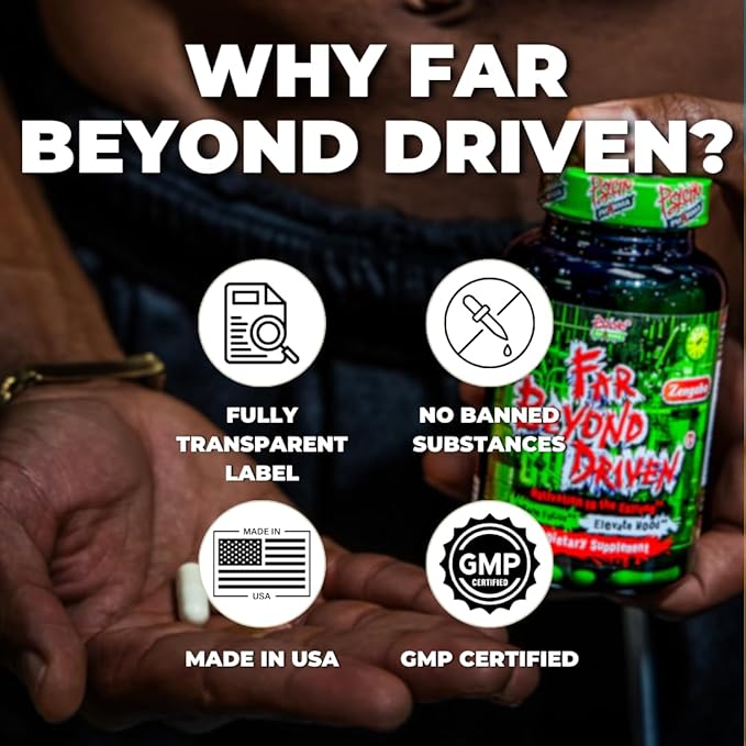 Psycho Pharma Far Beyond Driven, for Increased Energy to Burn with Improved Focus, Positive Mood.-StrideForce Fitness