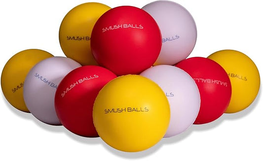 SMUSH BALLS Soft Foam Baseballs 12-Pack – Regulation Size Training Ball for Indoor & Outdoor Batting, Throwing & Catching Practice – Safe for Windows, Youth & Adult Players-StrideForce Fitness