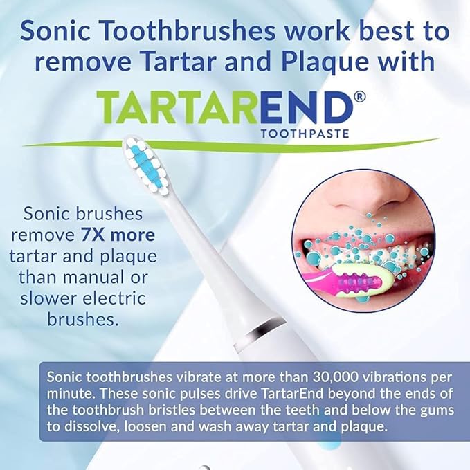 Toothpaste for Tartar Removal - Tartar Control Toothpaste to Remove Tartar and Plaque from Teeth at Home and Prevent Tartar and Plaque Buildup - 3.4 oz Tube, 1-Pack (Minty Wintergreen)