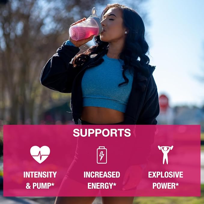 Honey Badger Pre Workout Powder, Keto Vegan Preworkout for Men & Women, Beta Alanine & Caffeine, Sugar Free Natural Energy Supplement, Wild Berry, 30 Servings-StrideForce Fitness