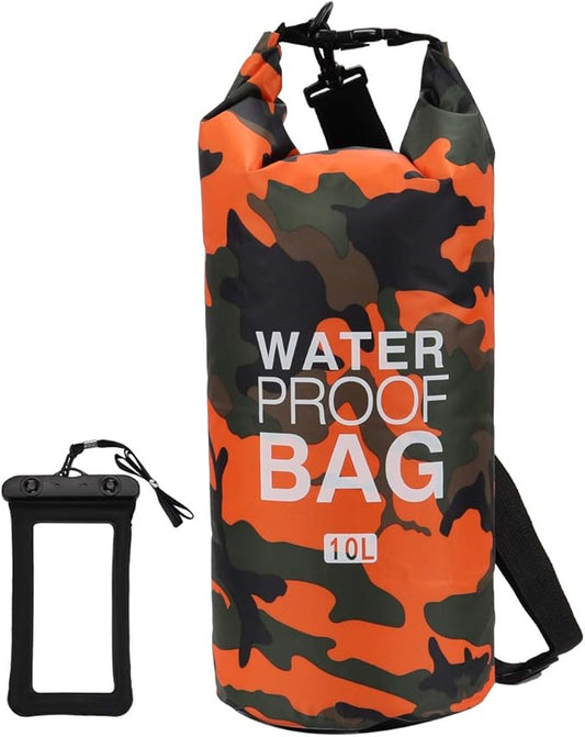 Waterproof Dry Bag 2L/5L/10L/15L/20L/30L, Roll Top Sack Keeps Gear Dry for Kayaking, Rafting, Boating, Swimming, Camping, Hiking, Beach, Fishing with Free Waterproof Phone Case-StrideForce Fitness