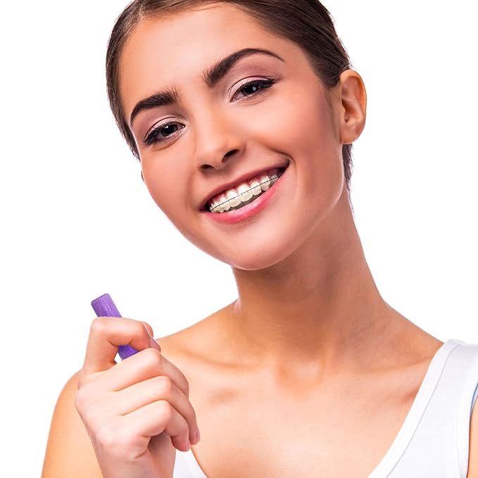 20 Pieces Aligner Tray Seaters for Aligner Trays Chompers Orthodontic Trays(Purple)