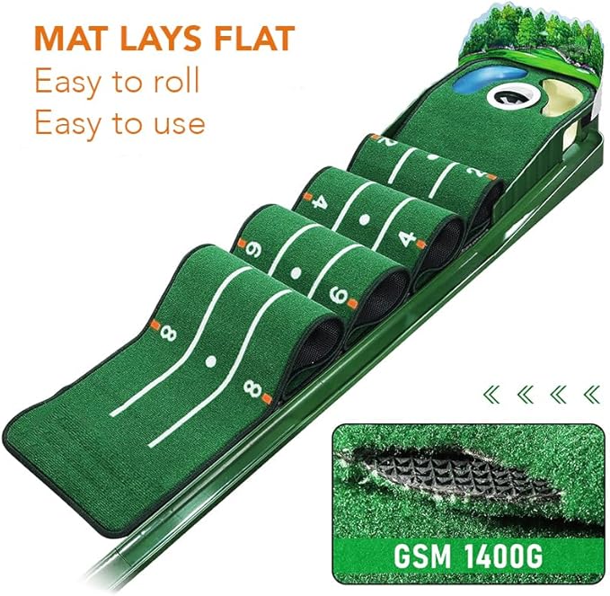 Golf Putting Mat for Various Skill Levels-StrideForce Fitness