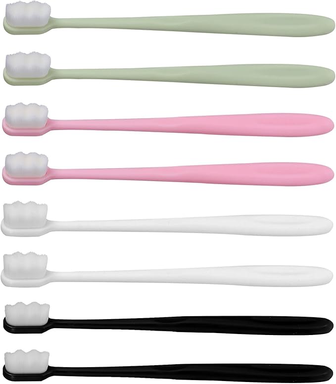 8pcs Ultra Soft Toothbrush for Sensitive Gums Pregnant and Postpartum Women Oral Care Tool Gentle Deep Cleaning for Adults with Fragile Gums
