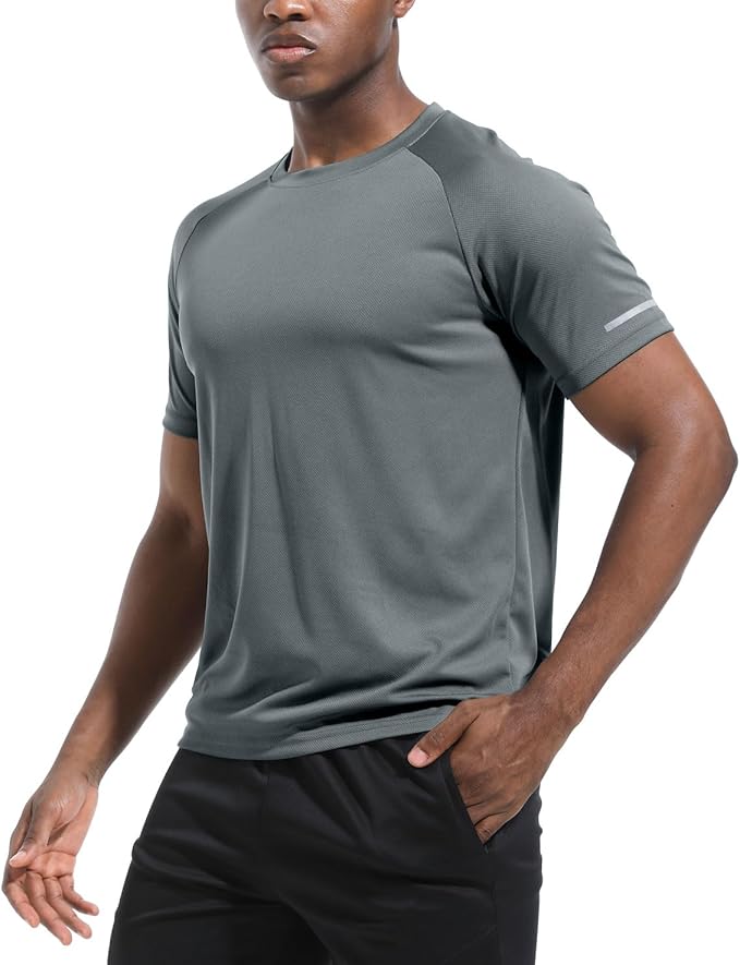 Boyzn 1, 3, 5 or 7 Pack Men's Workout Running Shirts, Dry Fit Moisture Wicking T-Shirt, Gym Athletic Short Sleeve Tee Shirts-StrideForce Fitness