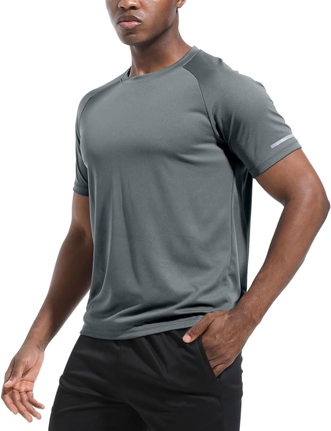 Boyzn 1, 3, 5 or 7 Pack Men's Workout Running Shirts, Dry Fit Moisture Wicking T-Shirt, Gym Athletic Short Sleeve Tee Shirts-StrideForce Fitness