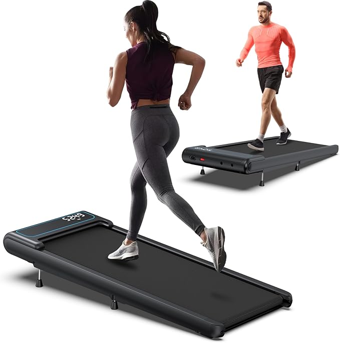 COZYINN 10% Incline Walking Pad - 2.5HP 4MPH/7.6MPH 265/340+lb Capacity Treadmills for Home, Portable Foldable Adjustable Incline Treadmill with Wide Running Area, Mute Control, Works with KINOMAP-StrideForce Fitness