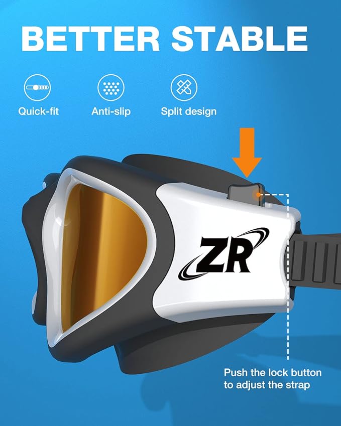 ZIONOR G1 Polarized Swimming Goggles for Unisex Adult Women Anti Fog 100% Anti UV Diving Goggles-StrideForce Fitness