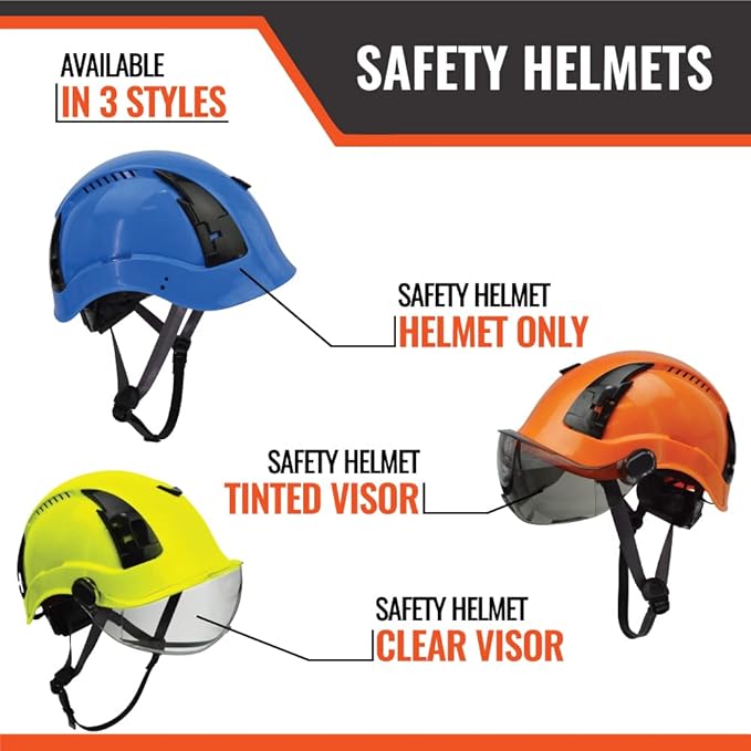 Malta Dynamics APEX Type 2 Safety Helmet – OSHA and ANSI Z89.1 Compliant Safety Hard Hats for Construction Workers and Vented Helmet for Head Protection-StrideForce Fitness