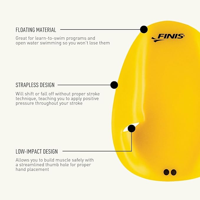 FINIS Agility Floating Swim Paddles - Strapless Design for Stroke Technique - Instant Feedback-StrideForce Fitness