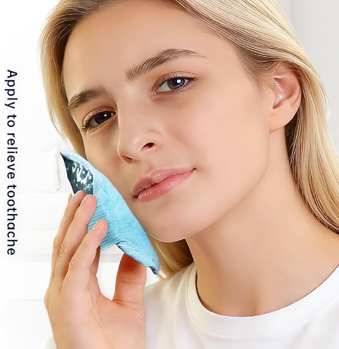 Gel Ice Pack for Injuries 2 Packs Cute Reusable Hot Cold Gel Packs for Fever Pain Relief Wisdom Teeth First Aid and Neck Head Arms Legs Knee Ankle