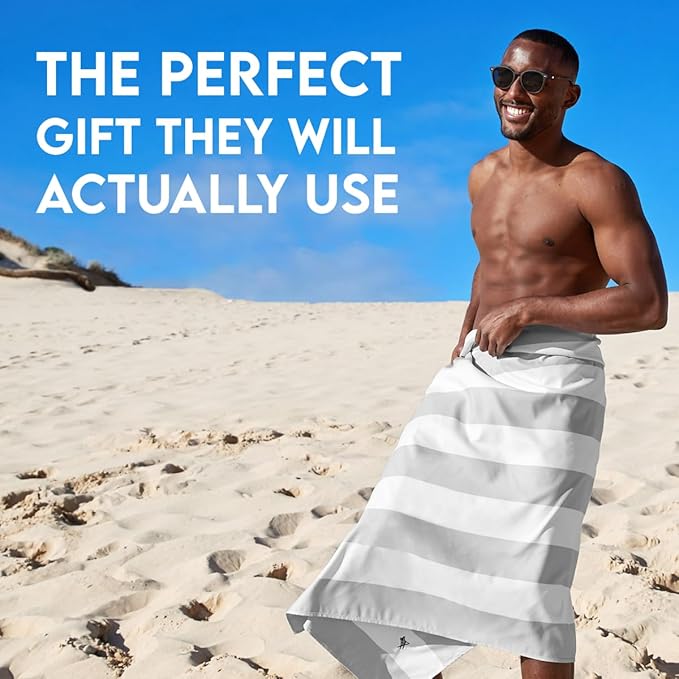 Dock & Bay Beach Towel - Quick Dry, Sand Free - Compact, Lightweight - 100% Recycled - Includes Bag - Cabana - Set E (4), Extra Large (200x90cm, 78x35)-StrideForce Fitness