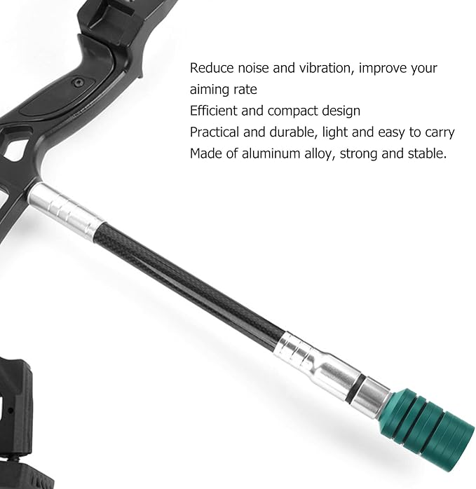 VBESTLIFE Archery Bow Stabilizer Weight Kit, Detachable Aluminum Alloy Counterweight Kit for Recurve Bow and Compound Bow-StrideForce Fitness