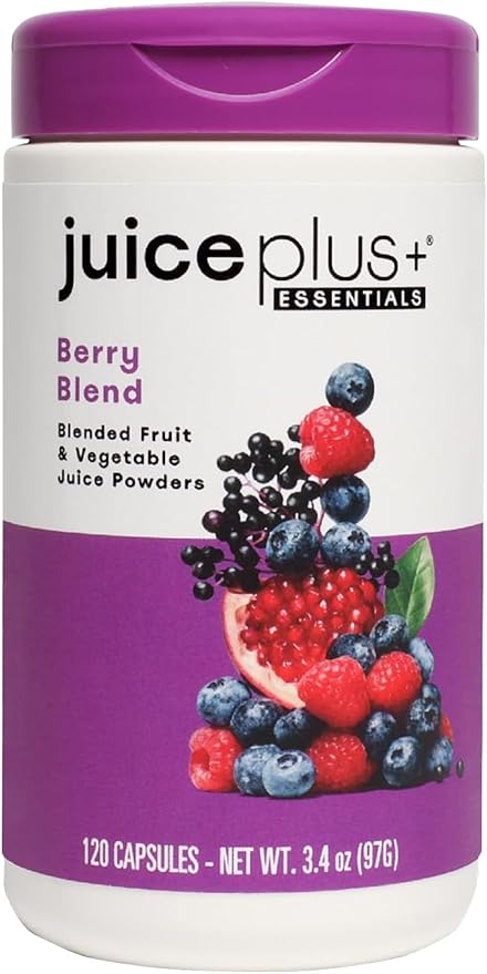 JuicePlus+ Berry Blend: with Concord Grape, Blueberry, Cranberry, and More - Whole Food Based, Vegan, Plant-Based Vitamins - Gluten-Free, Non-GMO, Kosher - 1 Bottle (60 Servings)-StrideForce Fitness