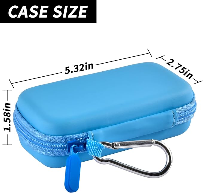 MP3 & MP4 Player Case for SOULCKER/G.G.Martinsen/Grtdhx/iPod Nano/Sandisk Music Player/Sony NW-A45 and Other Music Players with Bluetooth. Fit for Earbuds, USB Cable, Memory Card - Blue-StrideForce Fitness