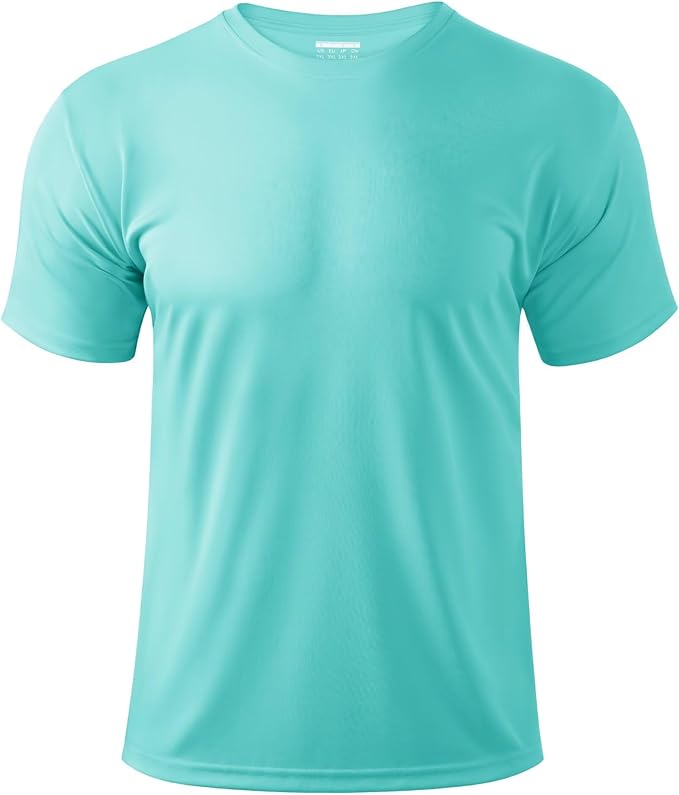 Boladeci Men's Swim Shirt Short Sleeve UPF 50+ Sun Protection SPF UV Moisture Wicking Lightweight Quick Dry Rash Guard-StrideForce Fitness