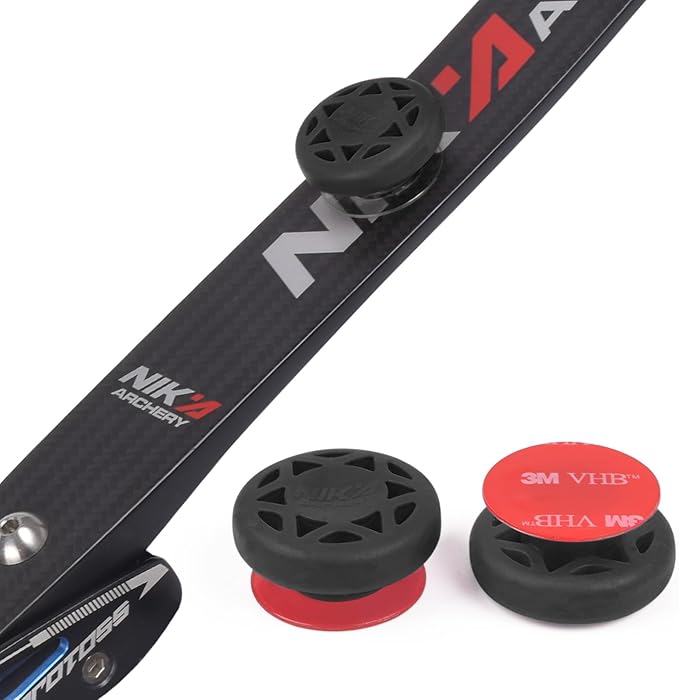 Archery Bow Stabilizer Solid Rubbe Limbs Vibration Damper for Youth Compound Bows, 2-Pack-StrideForce Fitness