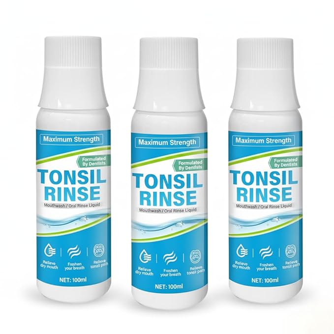 Tonsil Stone Mouthwash, Tonsil Stone Remover, 3 Count