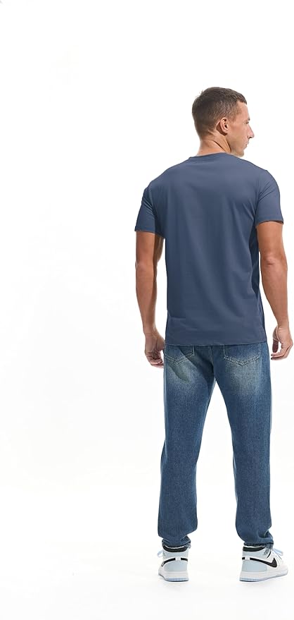 VEIISAR Premium V Neck T Shirts for Men - Modern Fitted Tees Vneck Undershirts-StrideForce Fitness