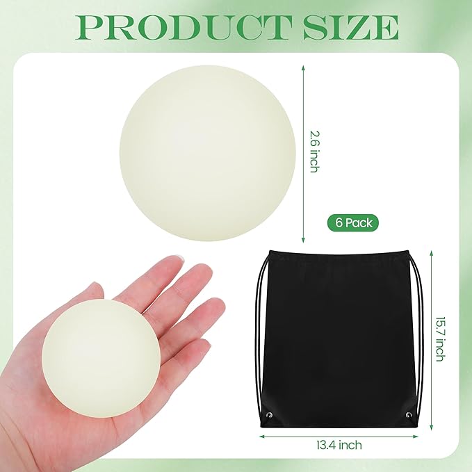 Elcoho Ice Hockey Puck, Glow in The Dark Party Pucks, Green Floor Puck Bulk with Drawstring Bag for Youth Adults Outdoor Indoor Sports Games Practicing & Training-StrideForce Fitness