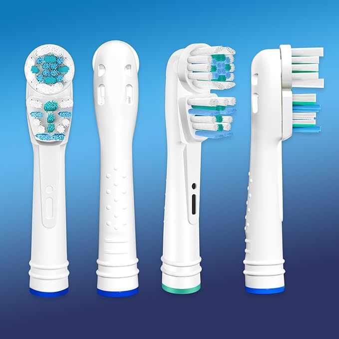 Dual Clean Replacement Brush Heads Compatible with Oral B Vitality Series Electric Toothbrush.8 Count